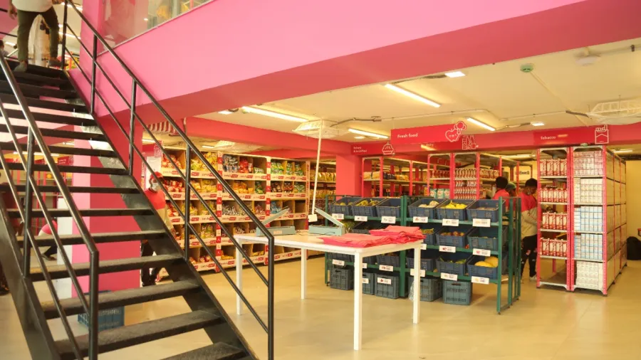 Section view inside a Pandamart store. Photo from Pandamart.