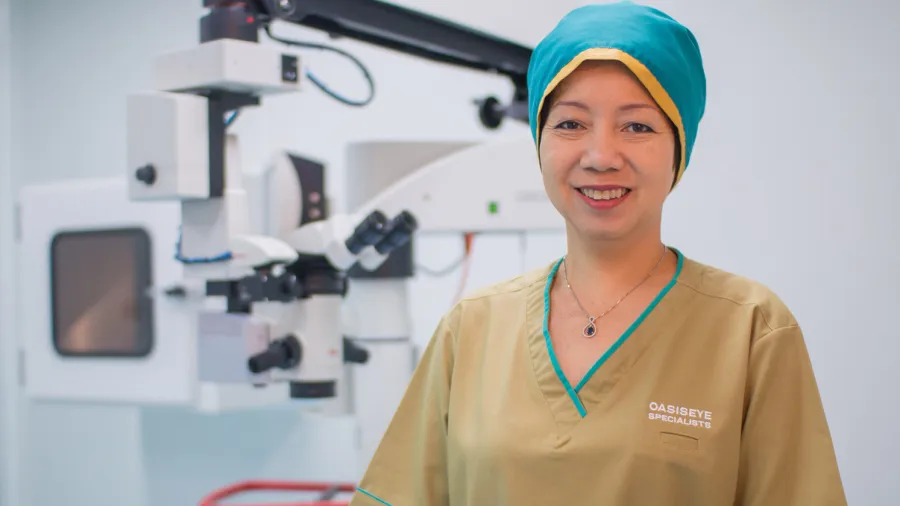 Dr. Khaw Hoon Hoon, one of the founders of OasisEye Specialists. Photo from OasisEye Specialists website.