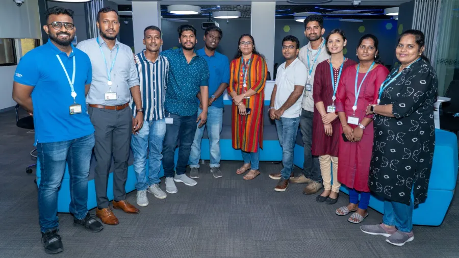 The team that created SWOOSH, an AIML solution that automates many of the manual processes used in banking.