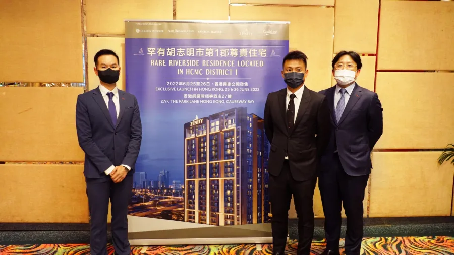 (From Left) Mr. Frederick Ho, Director & Partner of Ashton Hawks, Mr. Ivan Yam, Managing Director & Partner of Golden Emperor, and Mr. Damian Sung, Senior Director of Asia Bankers Club. Photo from CLD