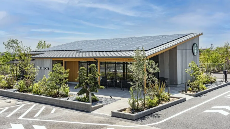 Starbucks Japan store at Togane City. Photo from Starbuck's website.