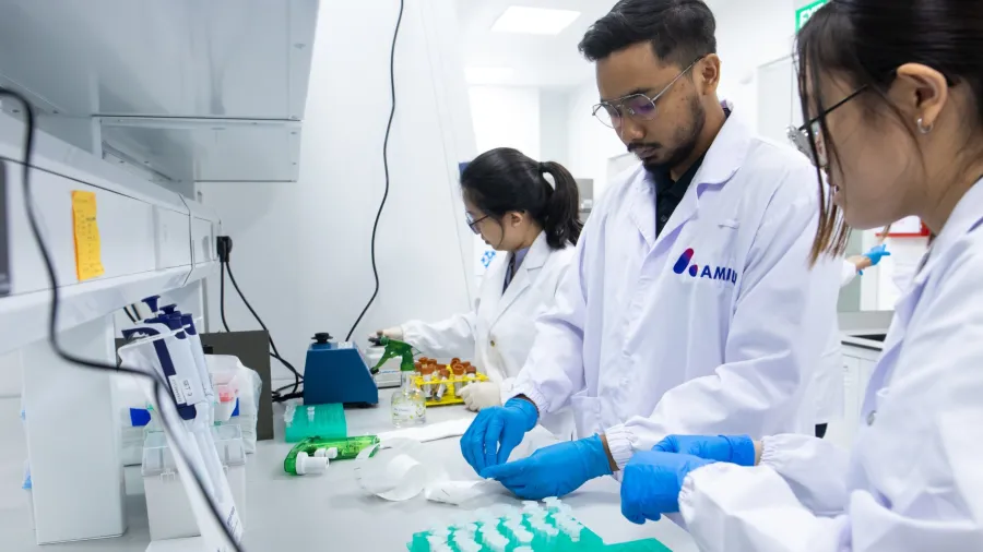 Testing and processing of the gut microbiome obtained from clients’ stool samples, before it is stored for a long-term cryopreservation /Cordlife, AMILI