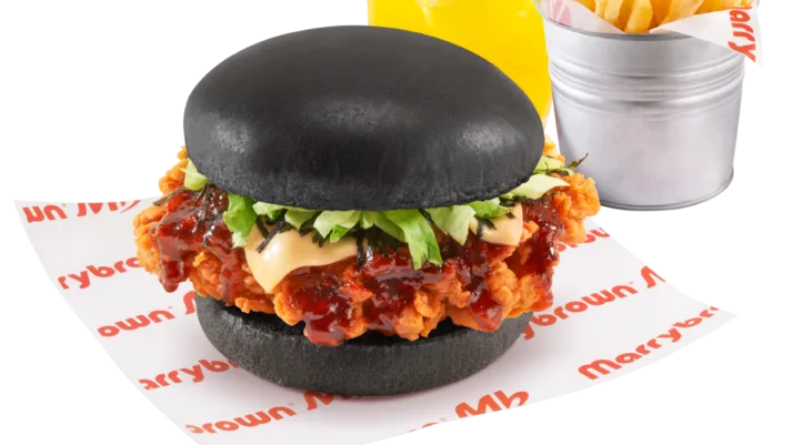 K-Crunch Chicken Burger Combo, photo from marrybrown