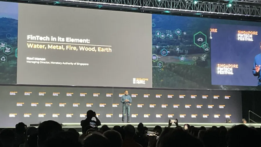 Ravi Menon, managing director of MAS, speaking at the Singapore Fintech Festival, 3 November 2022.