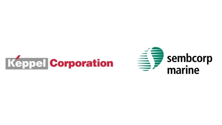 Logos from Keppel Corp and Sembcorp Marine's website