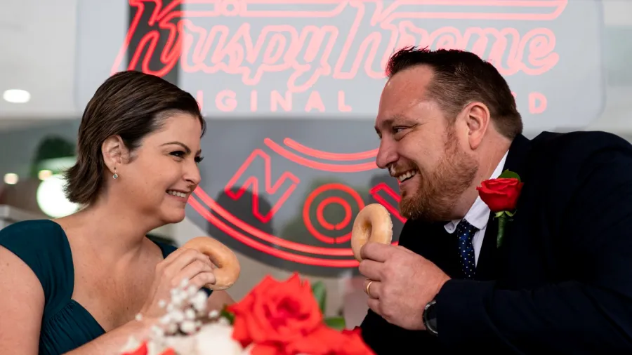 First Krispy Kreme wedding event /Krispy Kreme Facebook page