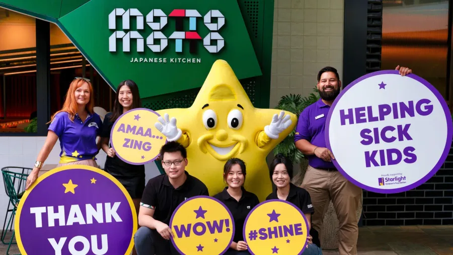 Left to right: Danica Bennett (Starlight QLD State Partnership Manager), Lisa Yao (Motto Motto Group CFO), Linda Zhang (Carindale Owner Operator), Keni Liu (Robina Town Centre Owner Operator), Rorschach Fan (Pacific Fair Owner Operator), Louis Loucaides (Starlight Partnerships Executive)