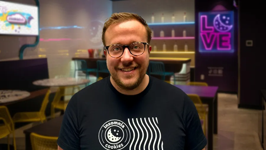 Ben Lacey, Insomnia Cookies UK managing director /Insomnia Cookies