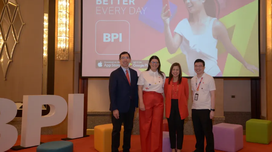 TG Limcaoco, BPI President and CEO; Mariana Zobel de Ayala, BPI Consumer Bank Marketing, Platforms, & Digital Activation Head; Ginbee Go, BPI Executive Vice President and Consumer Banking Head; and, Fitz Chee, BPI Platforms Business Head