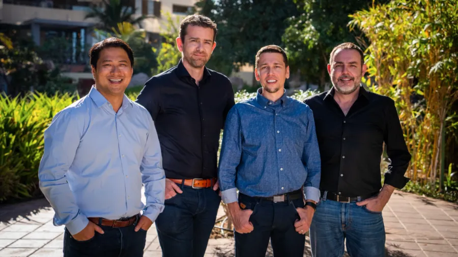 Zhong Xu, Jelte Vrijhoef, Jan Hollez, and Jerome Laredo, Deliverect founders /Deliverect