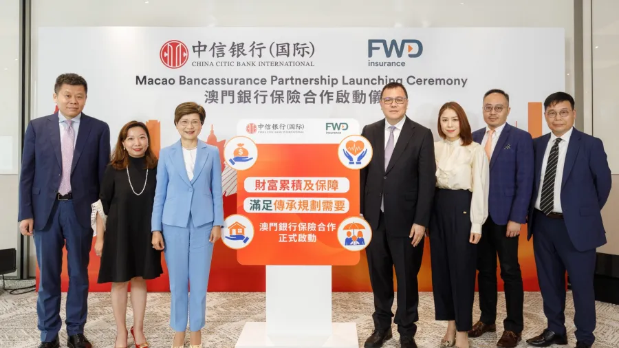 FWD Macau will provide a suite of insurance products and services to China CITIC Bank’s Macao customers, including high net worth individuals.