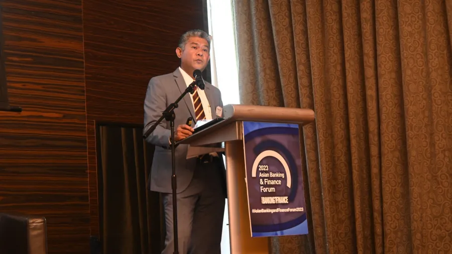 Ahmad Nasri Abdul Wahab of KPMG addresses the forum's attendees.