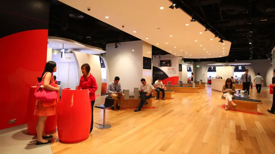 DBS at the Marina Bay Financial Center (Photo from DBS website)