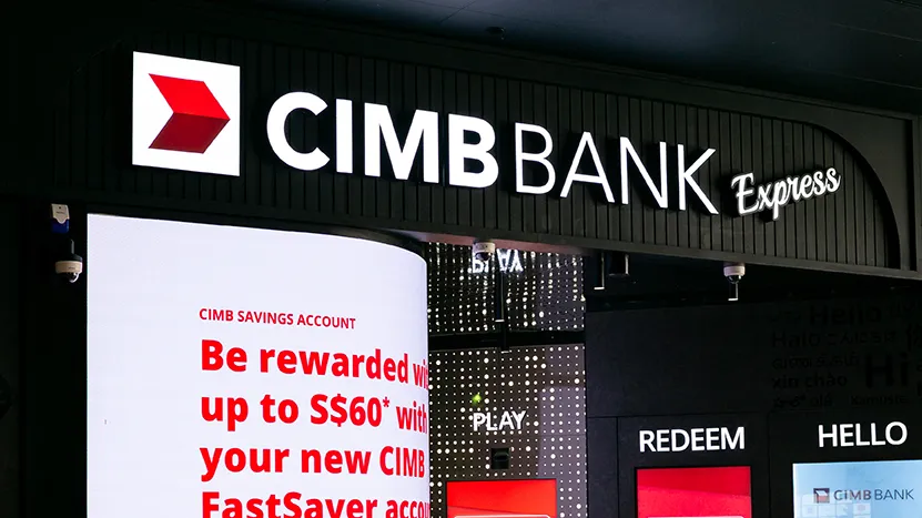 Photo of CIMB Bank Express in Singapore.