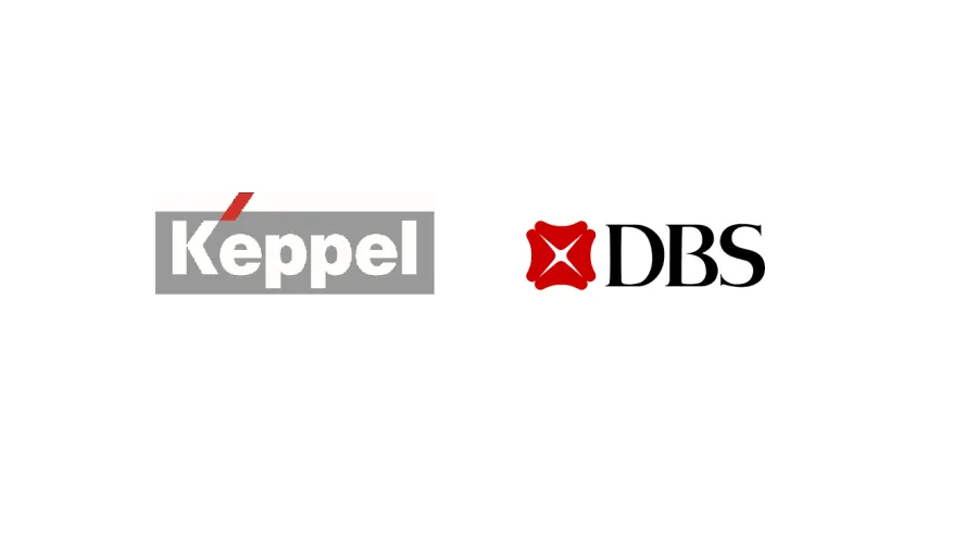 Logos from Keppel and DBS
