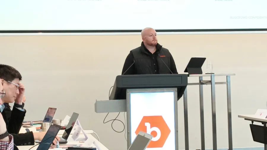 Bugcrowd CEO David Gerry during the roundtable discussion at the AISA Conference, 17 October.