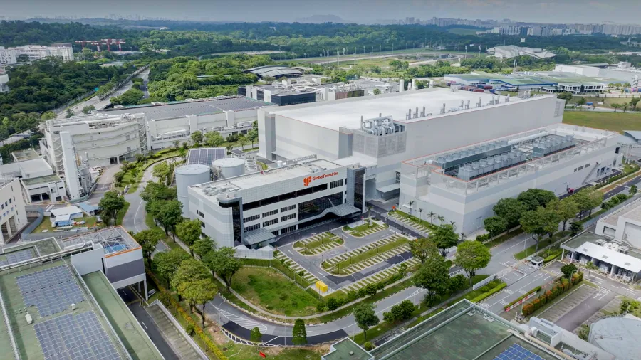 A drone shot of GlobalFoundries' expanded facility. /GlobalFoundries Media