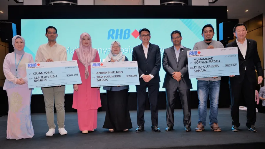 The award ceremony of RHB #JomBiz, a social empowerment programme aimed towards uplifting and empowering local micro-SMEs.