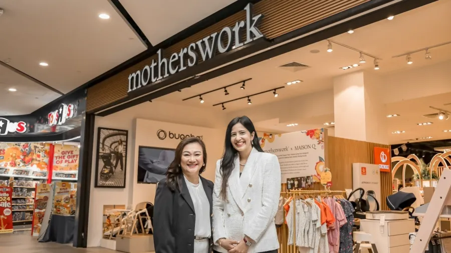 Photo from The Parentinc, showing Motherswork CEO and founder Sharon Wong and The Parentinc Group CEO and founder Roshni Mahtani Cheung