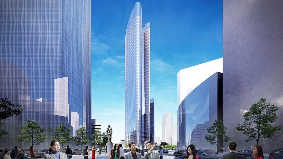 Ayala Triangle Gardens, where BPI's Head Office is now located. Photo as of June 2023 from Lobien Group website.