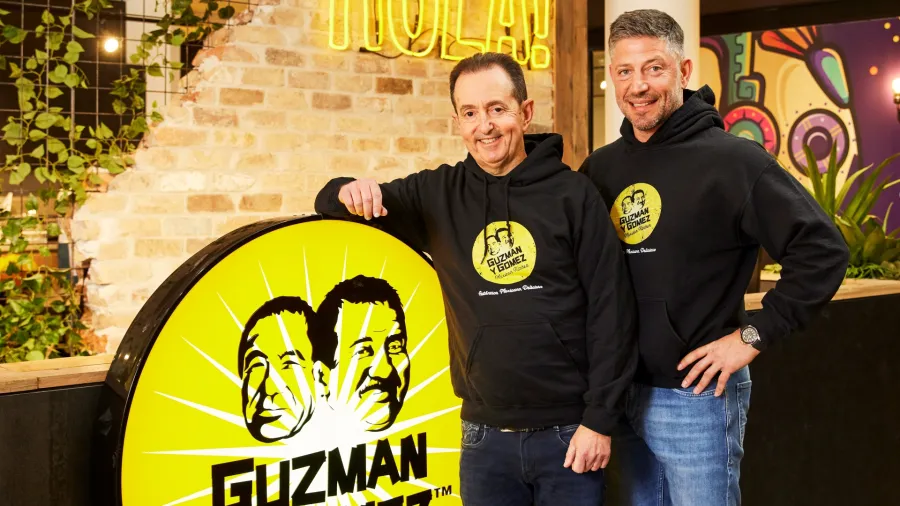 Hilton Brett and Steven Marks, co-CEOs of Guzman y Gomez. /Photo provided.