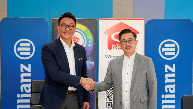 Allianz General CEO Sean Wang and ProppyApp Sdn. Bhd. CEO Dr. Max Chen