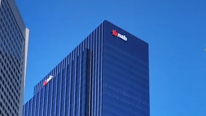 Photo by Shkuru Afshar via Wikimedia Commons. Apart from cropping, no other edits were made. Source: commons.wikimedia.org/wiki/File:National_Australia_Bank_HQ_in_Melbourne_CBD.jpg