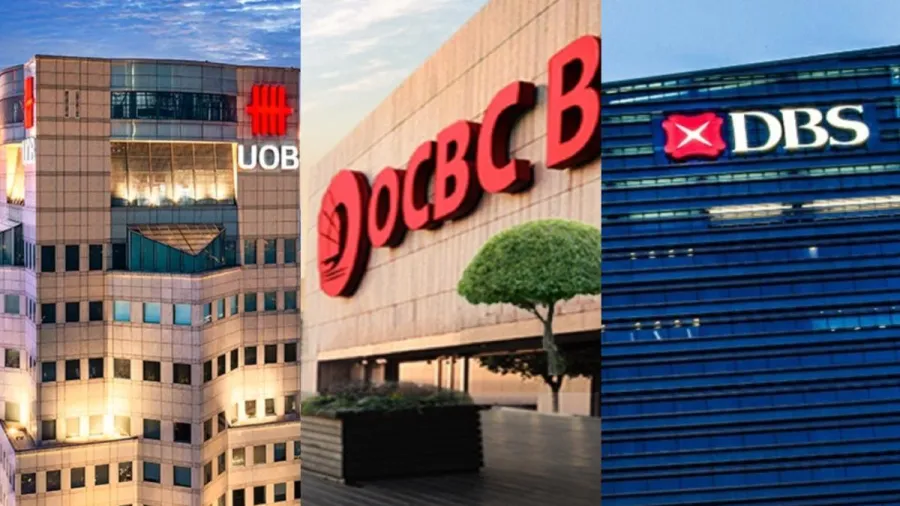 Photos from UOB, OCBC, and DBS