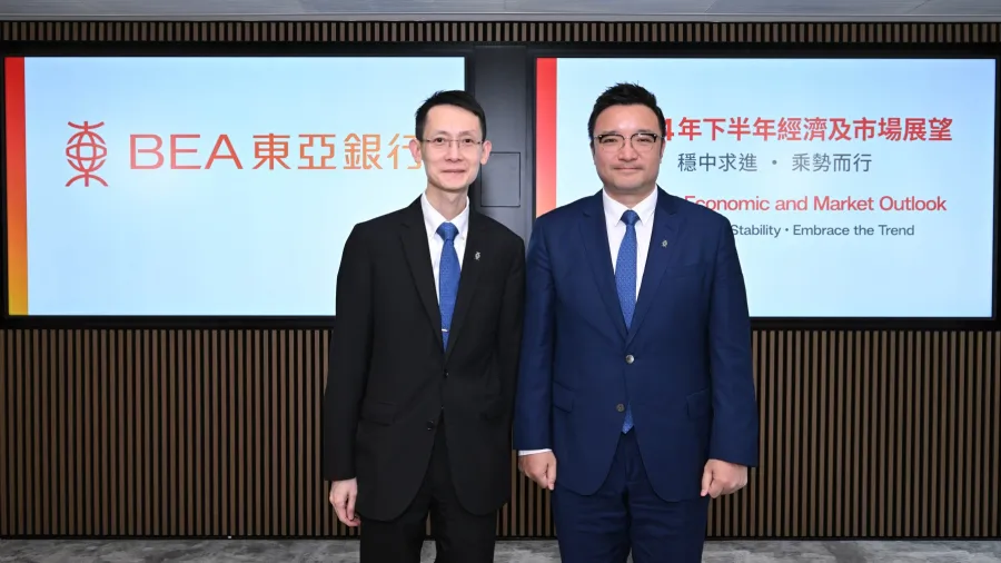 BEA’s Chief Economist, Mr Ricky Choi (left), and Chief Investment Strategist, Mr Frank Lee (right).