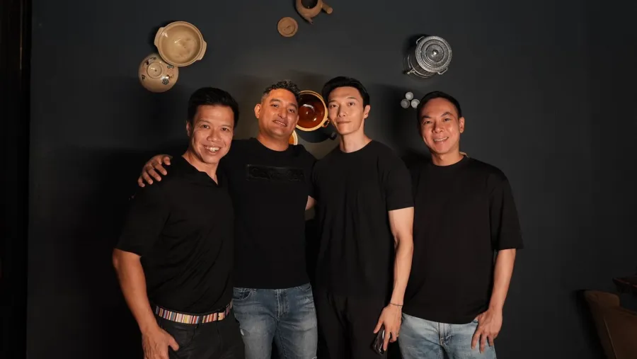 LG Han, Lennard Yeong, Tay Jianli and Bevin Desker, founders of Har Har Chicken! /Photo provided.