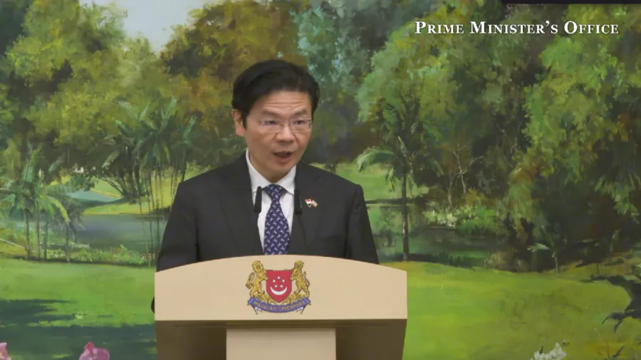 Screenshot from Prime Minister's Office Singapore