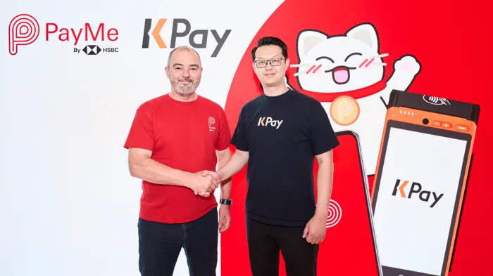 Head of PayMe by HSBC, Brad Jones (L) and Co-Founder & Chief Executive Officer of KPay, Davis Chan (R). Photo courtesy of PayMe and KPay.