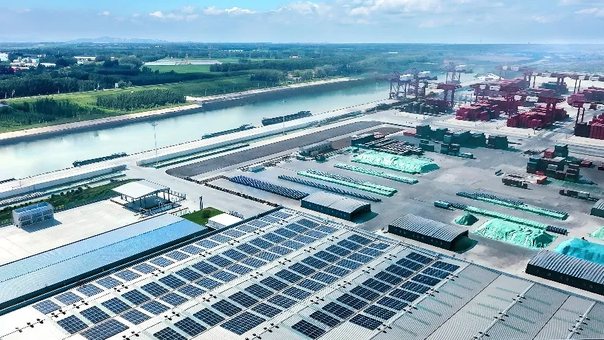 Towngas Smart Energy’s latest zero-carbon smart industrial park in Jining features various scenarios, including ports, factories, and industrial parks. Photo from Towngas Smart Energy