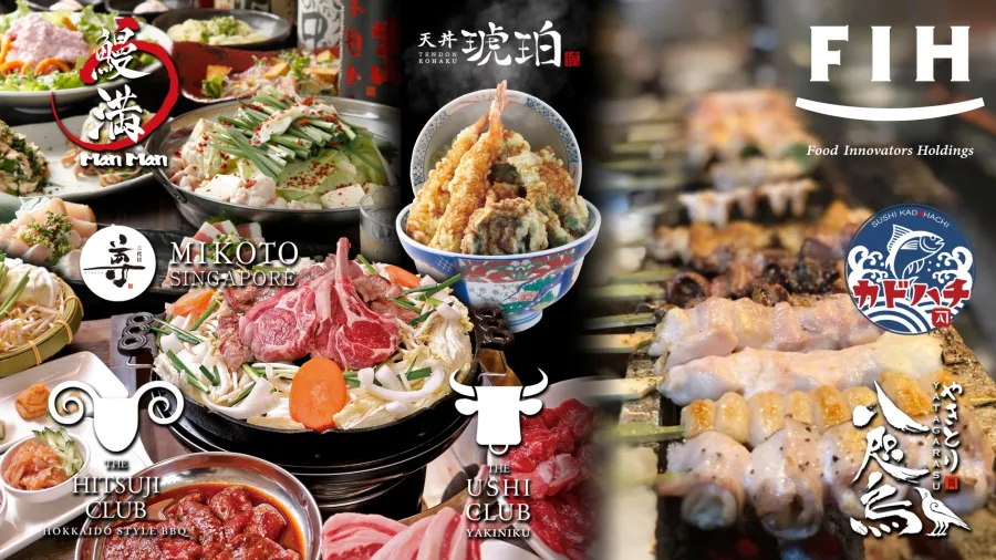 Food Innovators Holdings operates various types of Japanese restaurants in Singapore.
