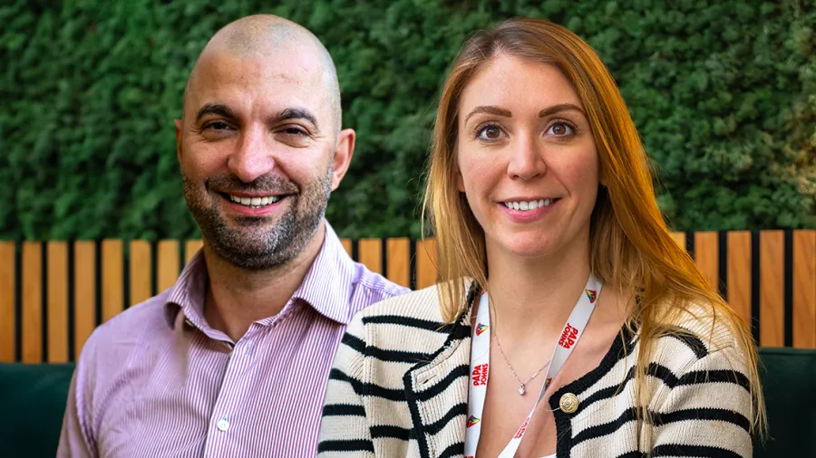Chris Phylactou, managing director and Rebecca Carroll, marketing director, Papa Johns. /Photo provided.