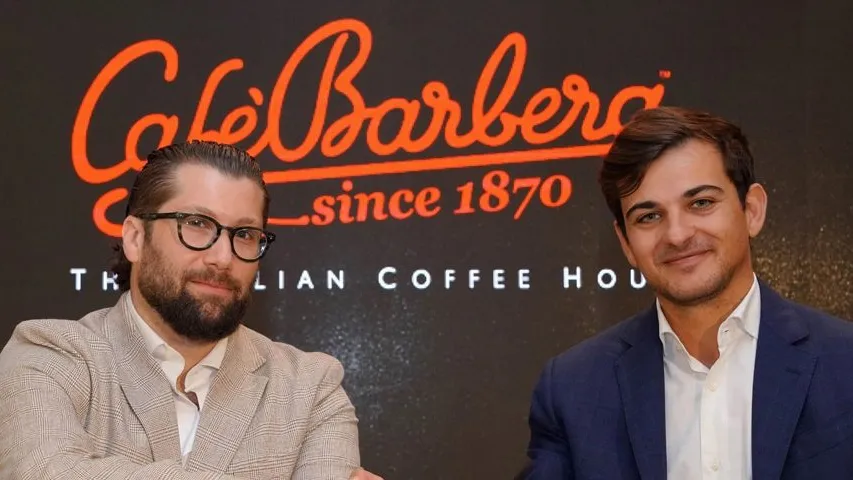 Thomas Eliopoulos, managing director of The Northern Border and Elio Barbera, managing director of Cafe Barbera.