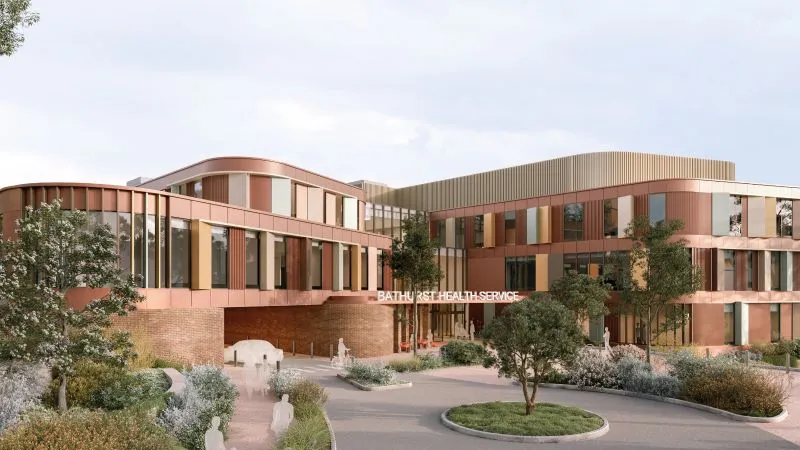 Photo from Bathurst Hospital redevelopment NSW Government website