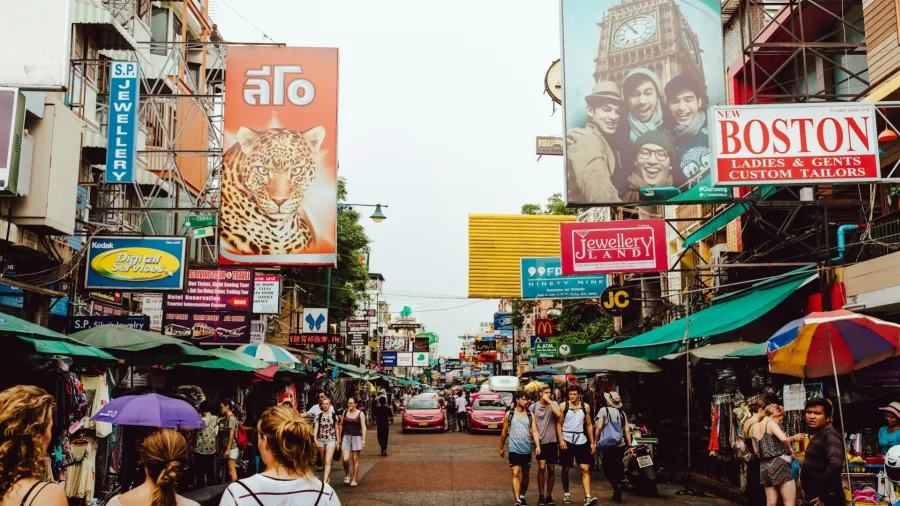 A street in Bangkok, Thailand. Photo by Evan Krause via Unsplash.