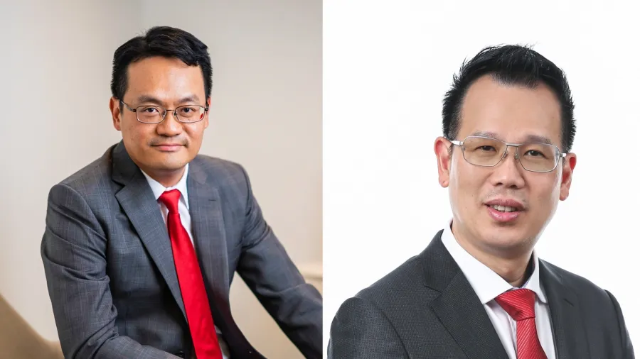 DBS' Chen Ze Ling (left) and Welson Jamin (right). Photo courtesy of DBS.