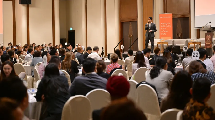 Jay Lim, global CEO and founder of GOPIZZA at the QSR Media Asia Tabsquare Conference & Awards 2024 / File Photo