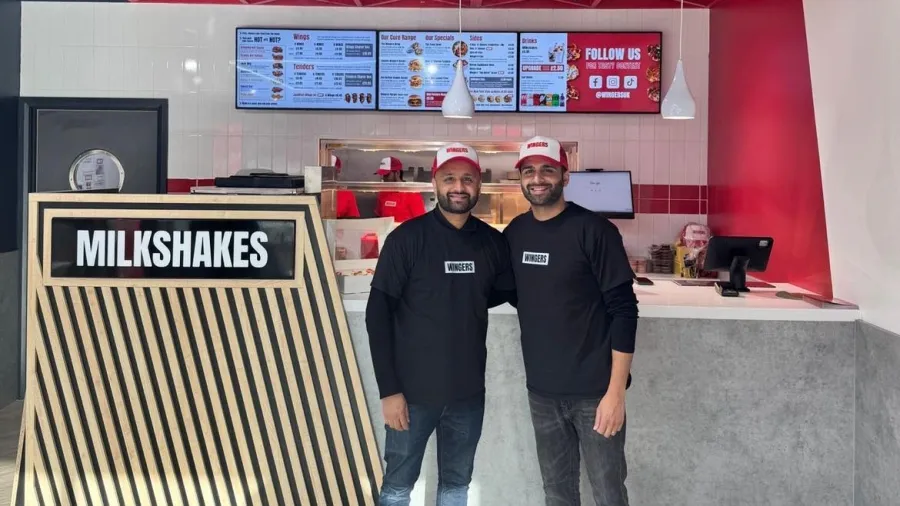 Pictured (L2R): Trupesh Gajjar and his brother Vikash, franchisees for Wingers in Wellingborough.