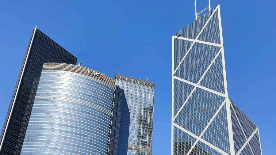 ICBC and Bank of China's buildings in Hong Kong. Photo by Cheung Yin via Unsplash.