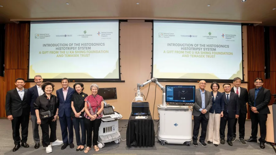 Press photo from Li Ka Shing Foundation, Temasek Trust.