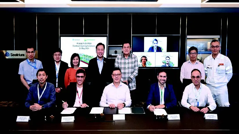 Seatrium Group signs ground-breaking P-84 and P-85 contracts with Petrobras, solidifying its role as a global leader in engineering solutions for the supply of FPSOs. (Photo: Seatrium Limited)