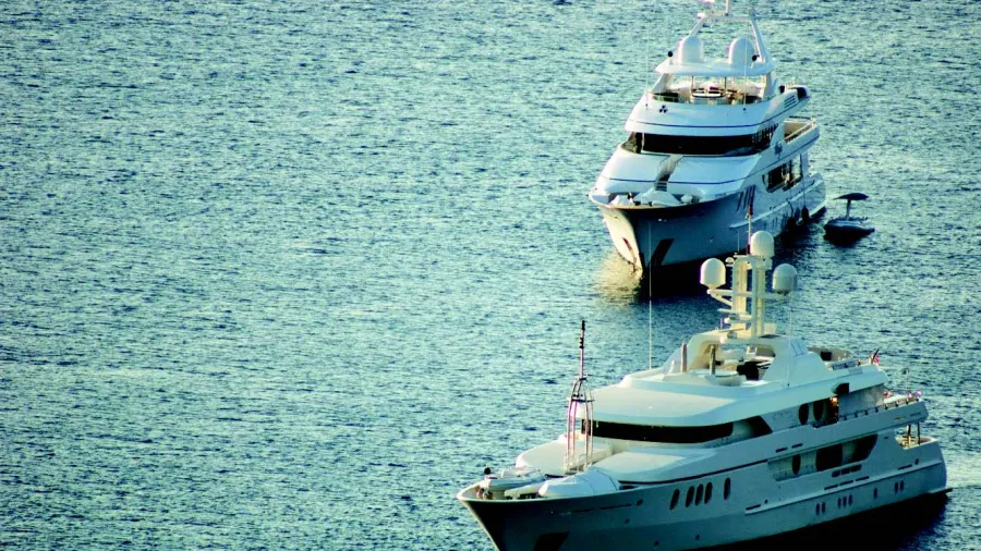 Superyachts at Anchorage