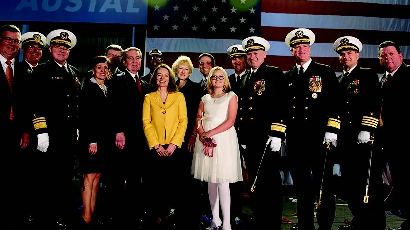 USNS Carson City (EPF 7) Christening Ceremony Participants