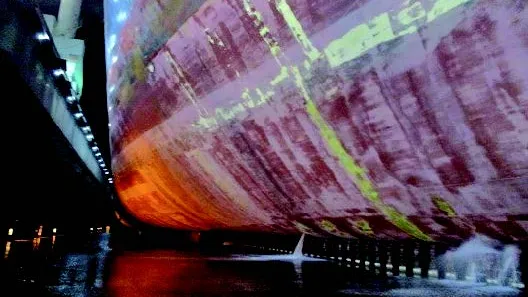 The hull of a 72,300dwt containership still in pristine condition after more than 90 months of service