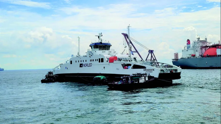 The second zero-emission battery-powered Ropax ferry designed and built by Sembcorp Marine for Norled