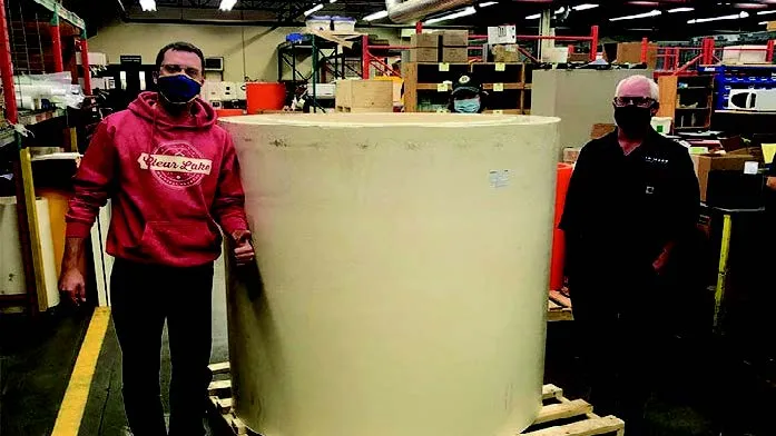 The SXL Bearing at Thordon Bearings’ headquarters in Canada before being air freighted to Dubai