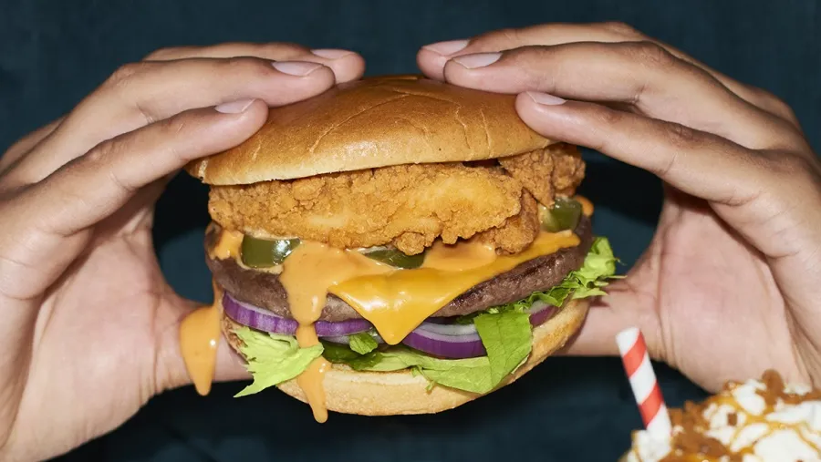 Wimpy’s spicy new Hot N Loaded burger features a beef patty and strips of breaded chicken fillet with sliced jalapenos and habanero sauce.
